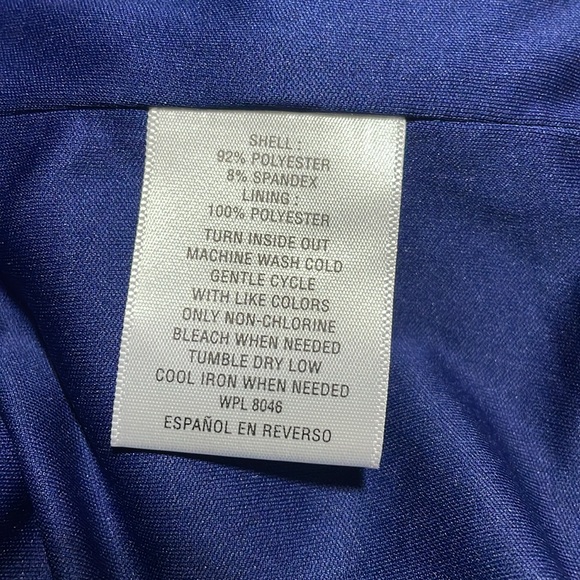 Thalia Sodi Royal Blue Double Breated Cropped Jacket Gold Zippers -M-#0089 - Picture 9 of 12